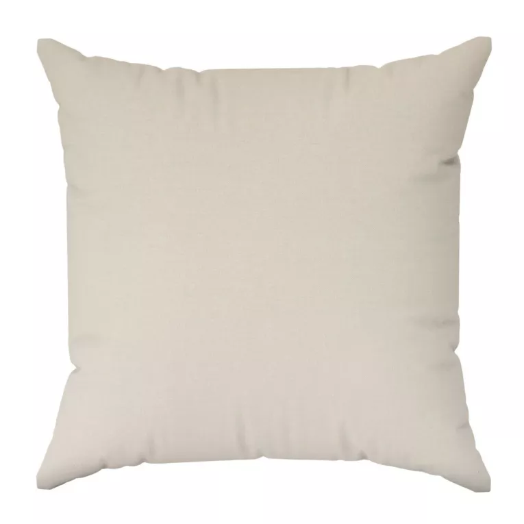 Poszewka szyta kremowa z szenilowej tkaniny z dodatkiem połyskującej nici