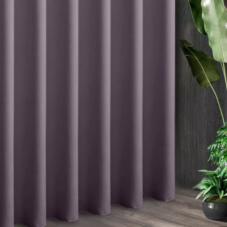 Tkanina zasłonowa ADORE gładka i miękka w dotyku o welurowej strukturze