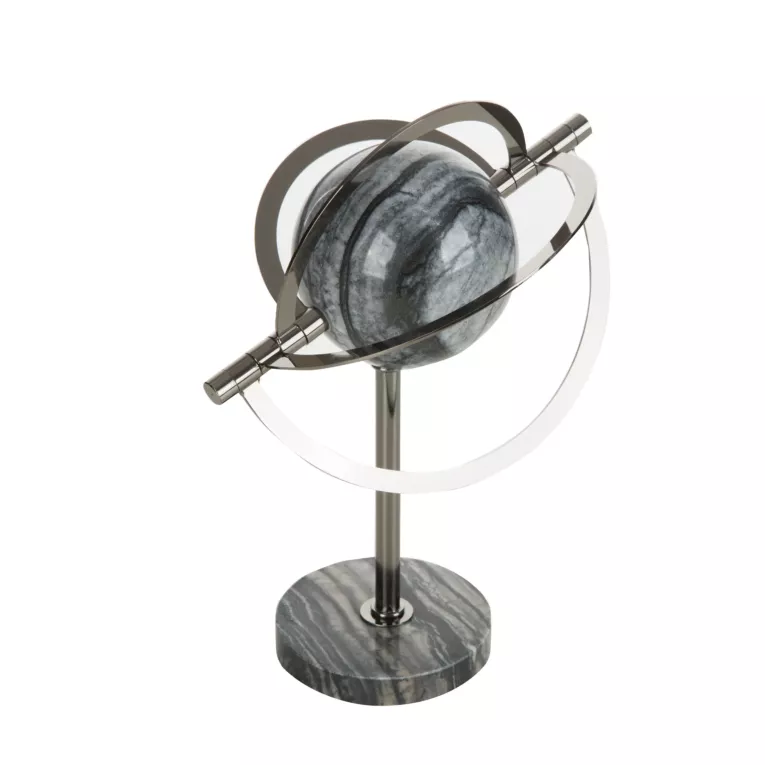 Nowoczesna figurka dekoracyjna na marmurkowej podstawie