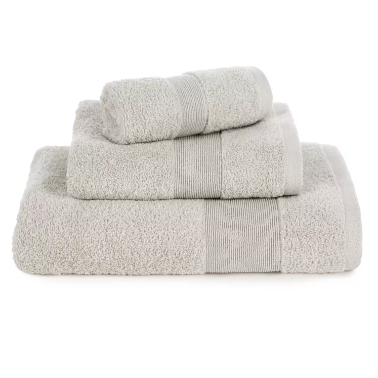 Ręcznik do rąk 30x50 cm bawełniany kolor beżowy z ozdobną błyszczącą bordiurą 500 g/m2 ZOJA