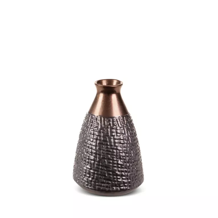 Wazon ceramiczny MORENA z wytłaczanym wzorem