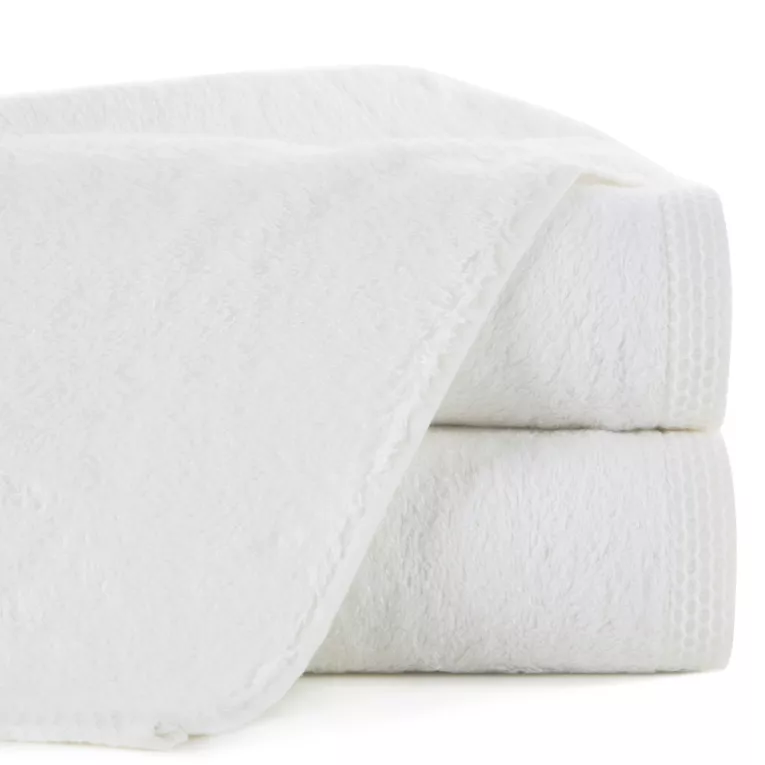 Ręcznik do rąk 30x50 cm bawełniany kolor biały 500 g/m2 HARMONY