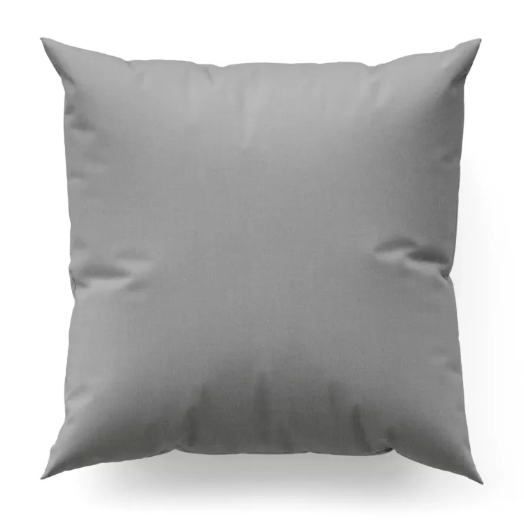 Poszewka szyta platynowa z tkaniny o grubym splocie