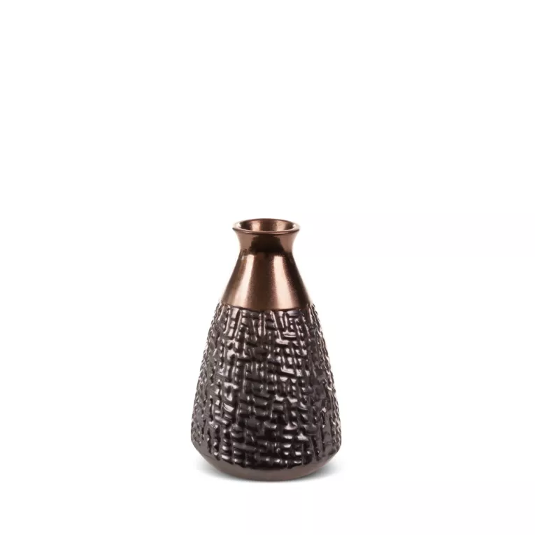 Wazon ceramiczny MORENA z wytłaczanym wzorem