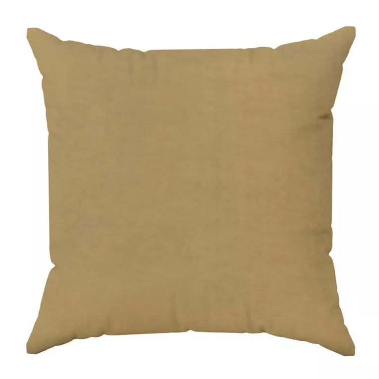 Poszewka szyta ENYA jasnobrązowa z miękkiej półmatowej tkaniny welwetowej