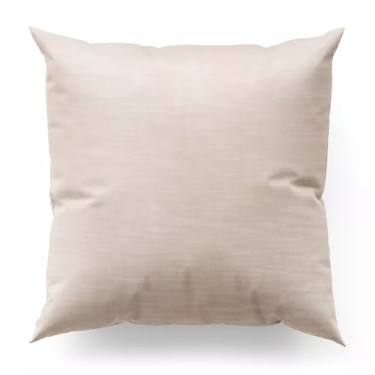 Poszewka na wymiar SAFARI 1 perłowa z miękkiej welwetowej tkaniny z połyskiem i poziomym prążkiem