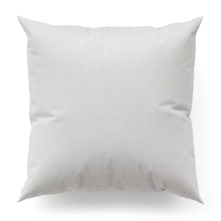 Poszewka szyta biała z miękkiej tkaniny szenilowej