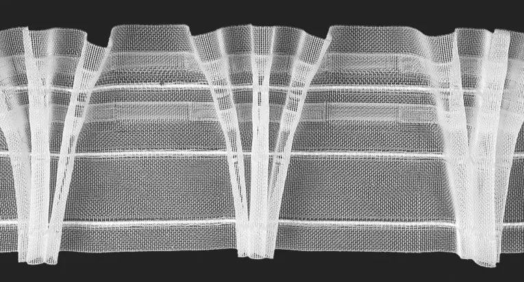 Taśma marszcząca POTRÓJNA ZAKŁADKA  do zasłon i firan, marszczenie 1:2