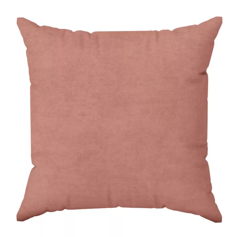 Poszewka szyta DORA - HIT różowa z miękkiej tkaniny o welurowej strukturze