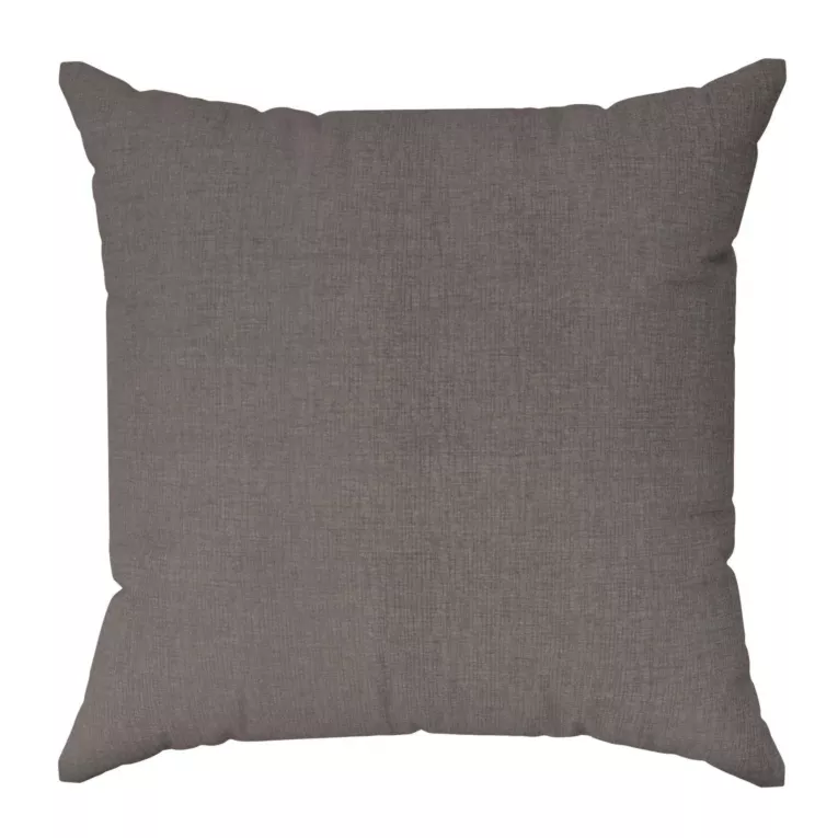 Poszewka szyta jasnobrązowa z szenilowej tkaniny z dodatkiem połyskującej nici