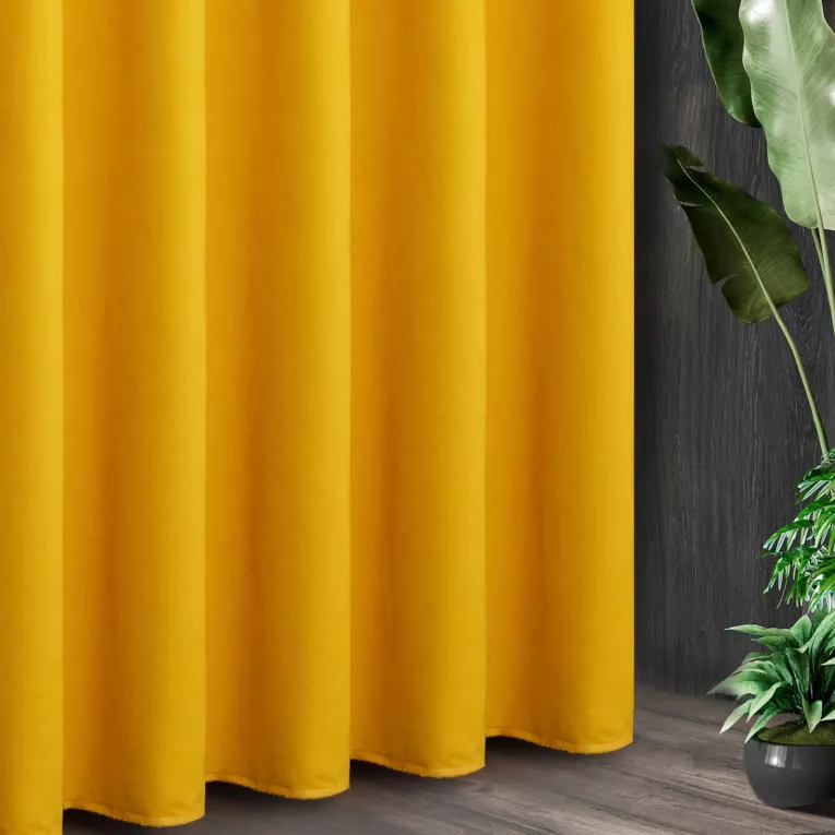 Tkanina zasłonowa ADORE gładka i miękka w dotyku o welurowej strukturze