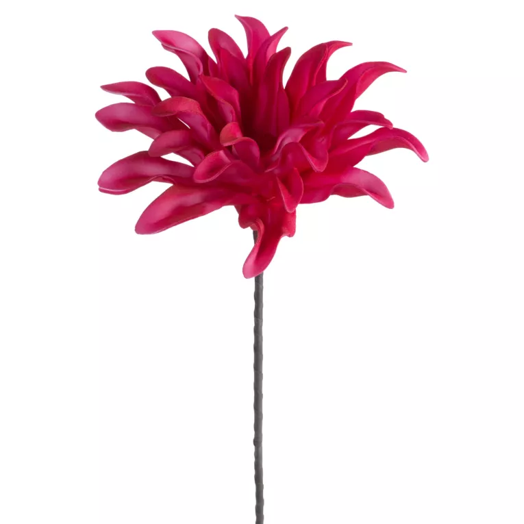 Kwiat sztuczny ciemnoróżowy z plastycznej pianki foamiran 60 cm