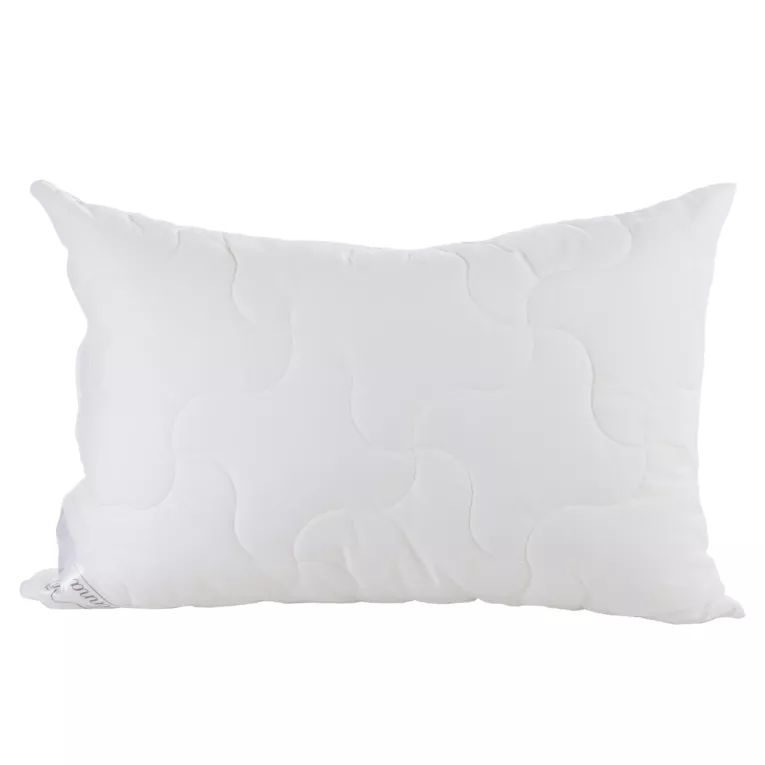 Poduszka 40 x 40 cm biała z naturalnymi włóknami bambusowymi NATURE