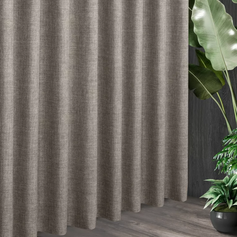 Tkanina zasłonowa o grubszym widocznym splocie