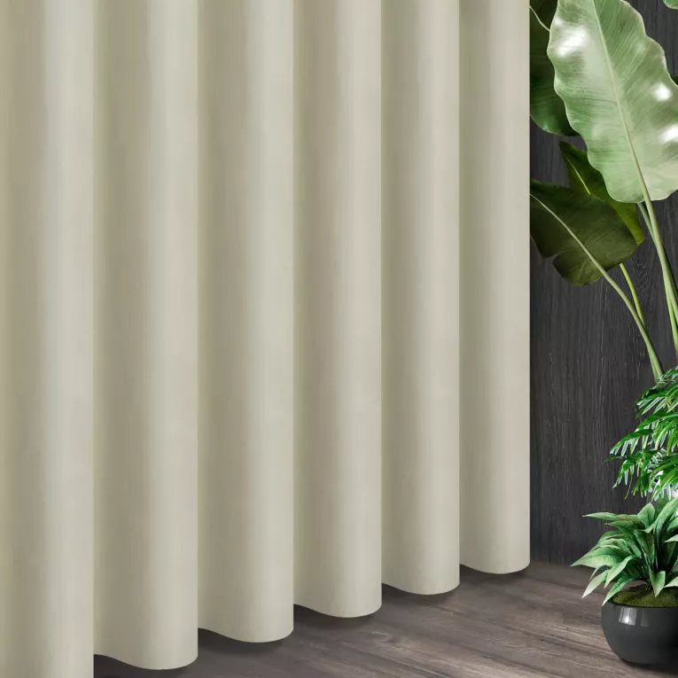 Tkanina zasłonowa z welwetu zaciemniająca, 100% BLACKOUT z kolekcji Pierre Cardin