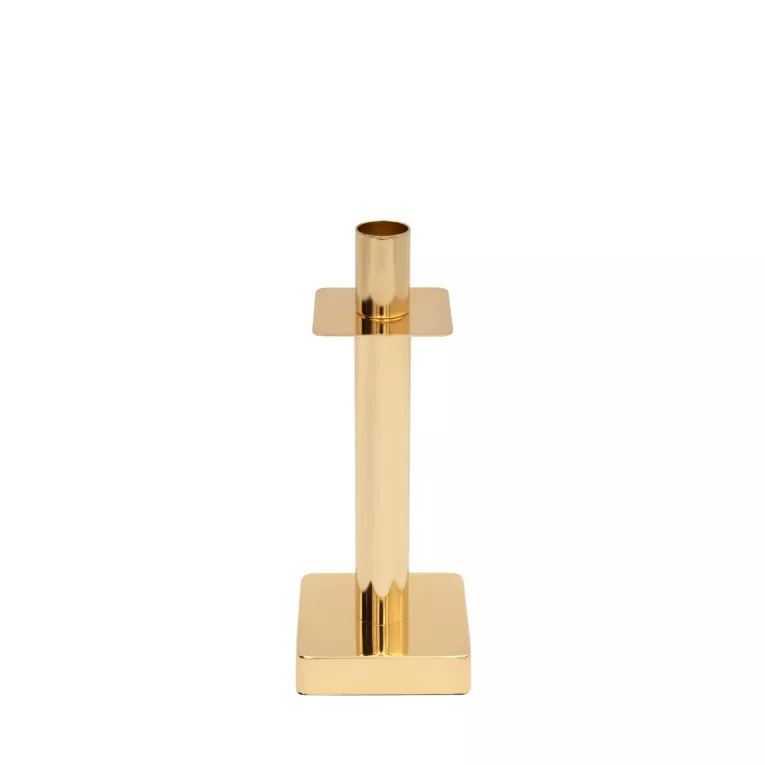 Świecznik dekoracyjny LORI z metalu w minimalistycznym stylu