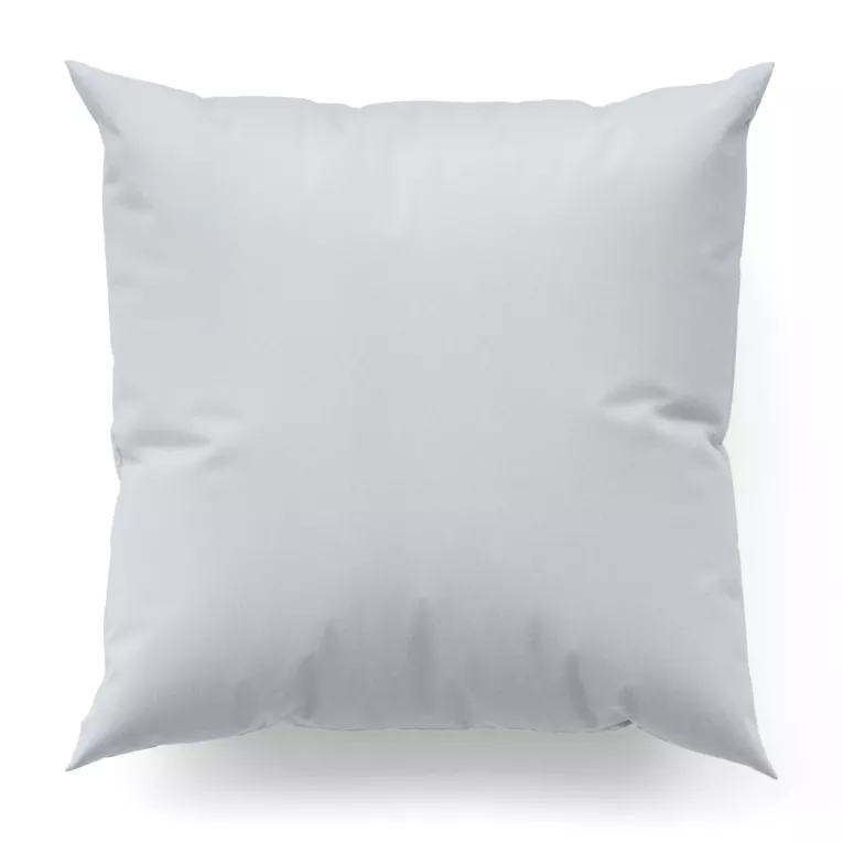 Poszewka szyta biała z miękkiej tkaniny o welurowej strukturze i wyraźnym splocie