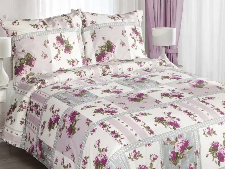 Komplet pościeli LENA z kwiatowym nadrukiem