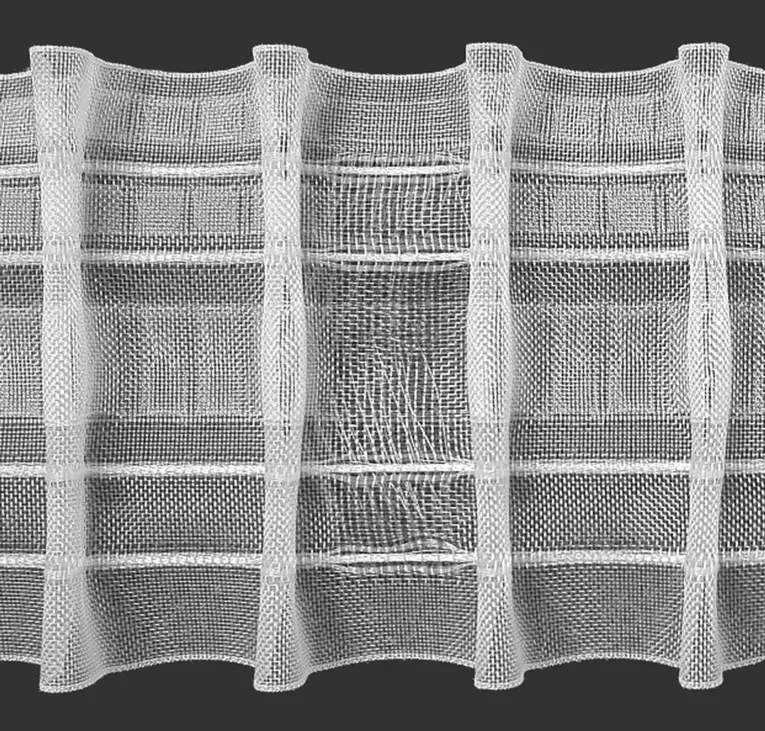 Taśma marszcząca tunelowa OŁÓWEK do firan i zasłon, marszczenie 1:2