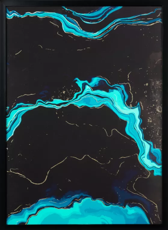 Obraz ABSTRAKCJA  1 w czarnej ramie