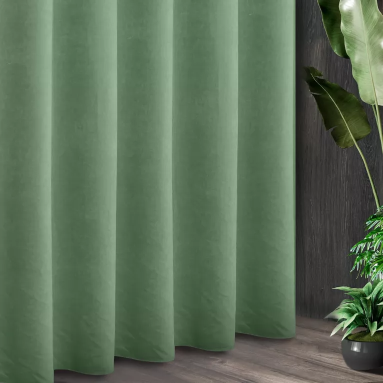Tkanina zasłonowa ADORE gładka i miękka w dotyku o welurowej strukturze