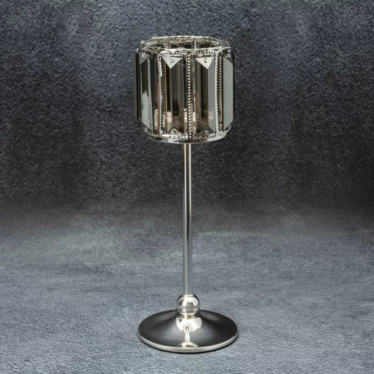 Świecznik dekoracyjny RONI z kryształami