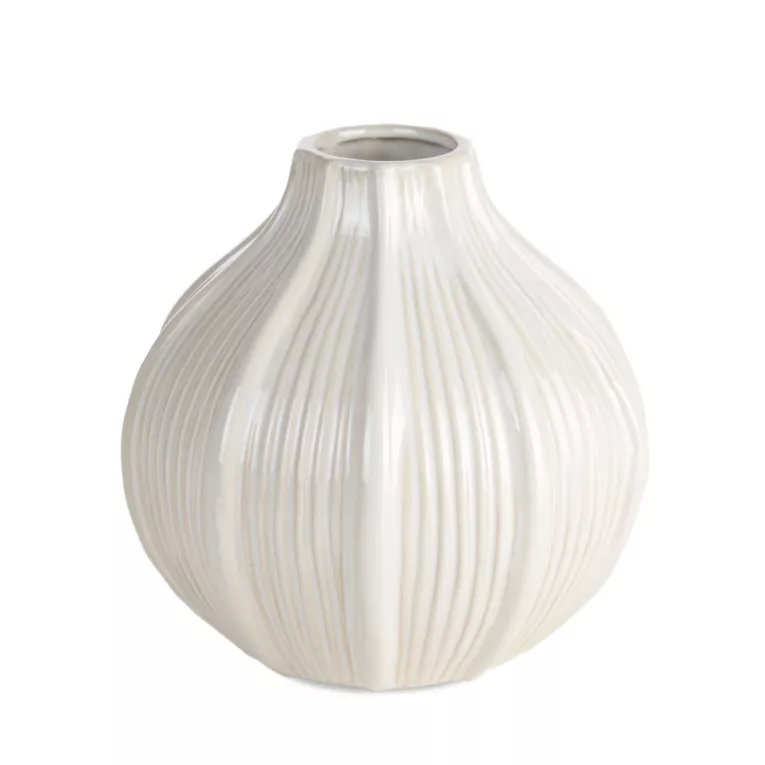 Wazon dekoracyjny GARET z wytłaczanym wzorem