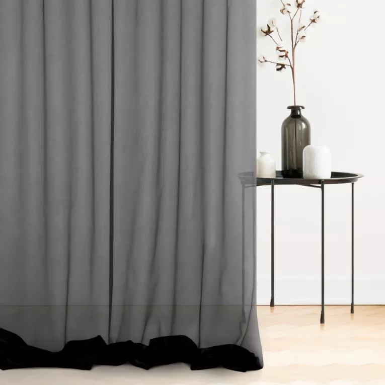 Tkanina firanowa gładka, matowa, mikrosiateczka  z kolekcji Eva Minge