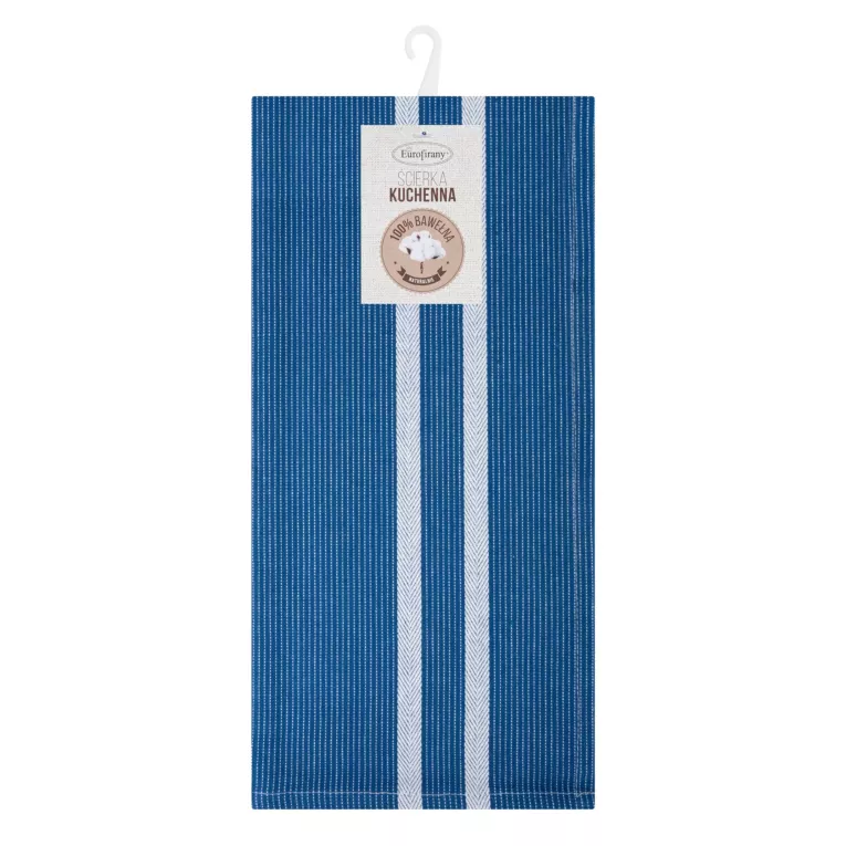 Ściereczka kuchenna 50x70 cm bawełniana kolor niebieski 200 g/m2 OLIVIA