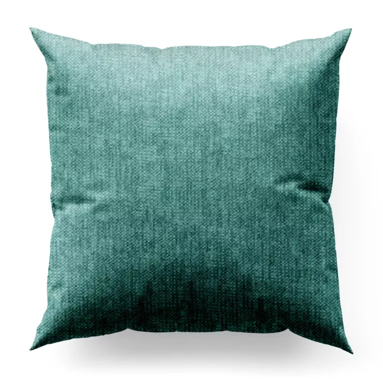 Poszewka szyta CANDY zielona z tkaniny z strukturalnym spolotem