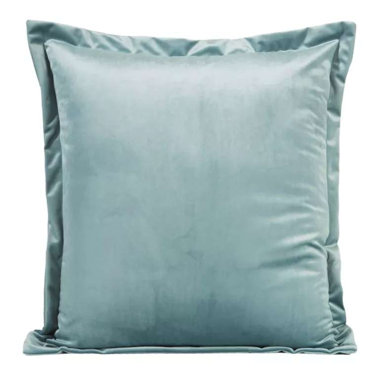 Poszewka na poduszkę 45x45 cm welwetowa morska z ozdobnymi brzegami RIA Diva Line