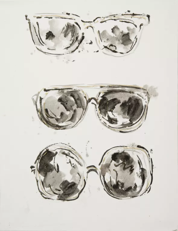 Obraz FANCY 2  ręcznie malowany na płótnie kolekcja okularów