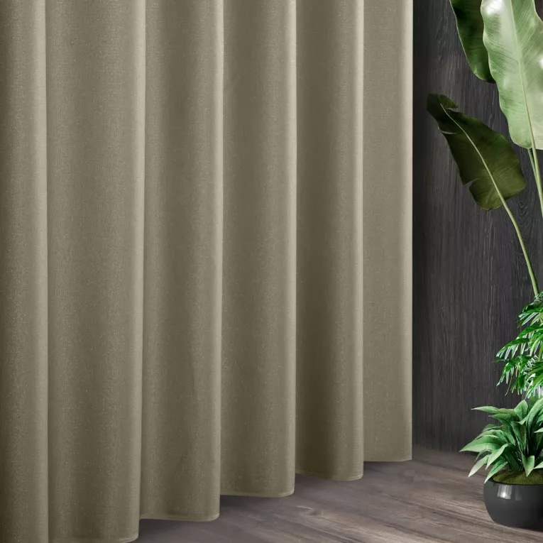 Tkanina zasłonowa błyszcząca z  drobnym strukturalnym wzorem