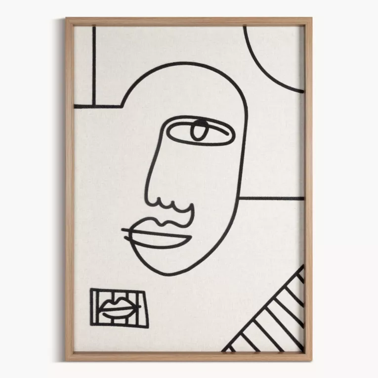 Obraz abstrakcyjny nadruk na płótnie oprawiony w ramkę