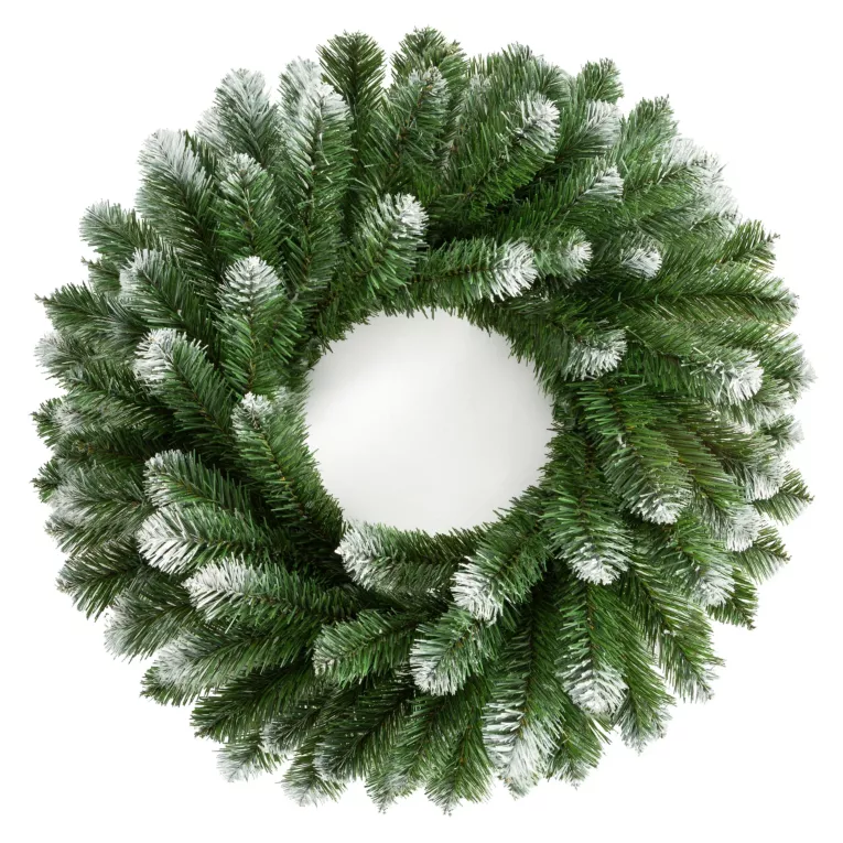 Ośnieżony wianek świąteczny ŚWIERK GÓRSKI