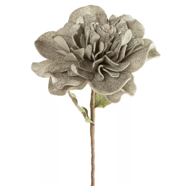 Kwiat sztuczny popielaty z plastycznej pianki foamiran 70 cm