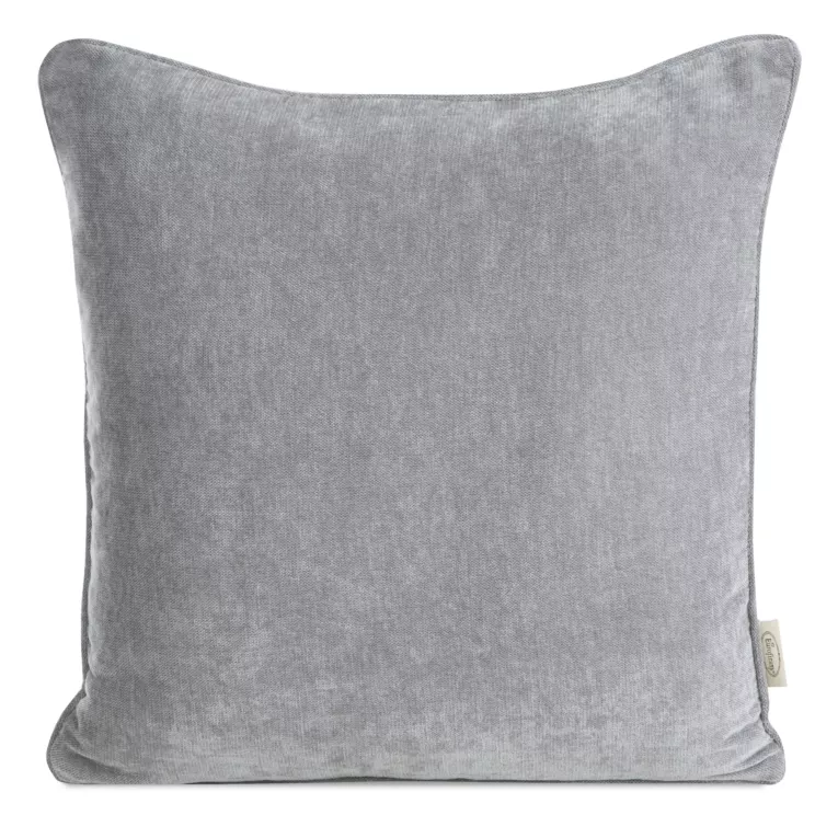 Poszewka na poduszkę 45x45 cm szenilowa, szara NILO