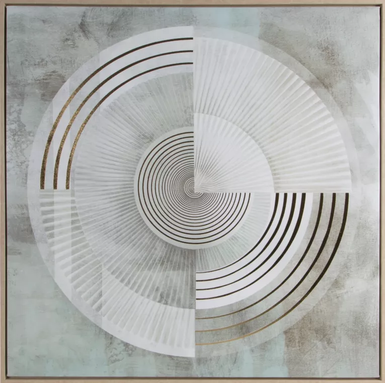 Obraz abstrakcyjny drukowany na płótnie oprawiony w ramę