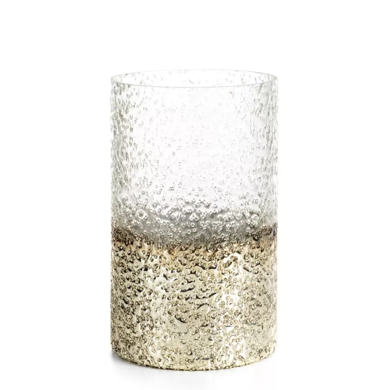 Świecznik dekoracyjny LENA z dwubarwnego szkła
