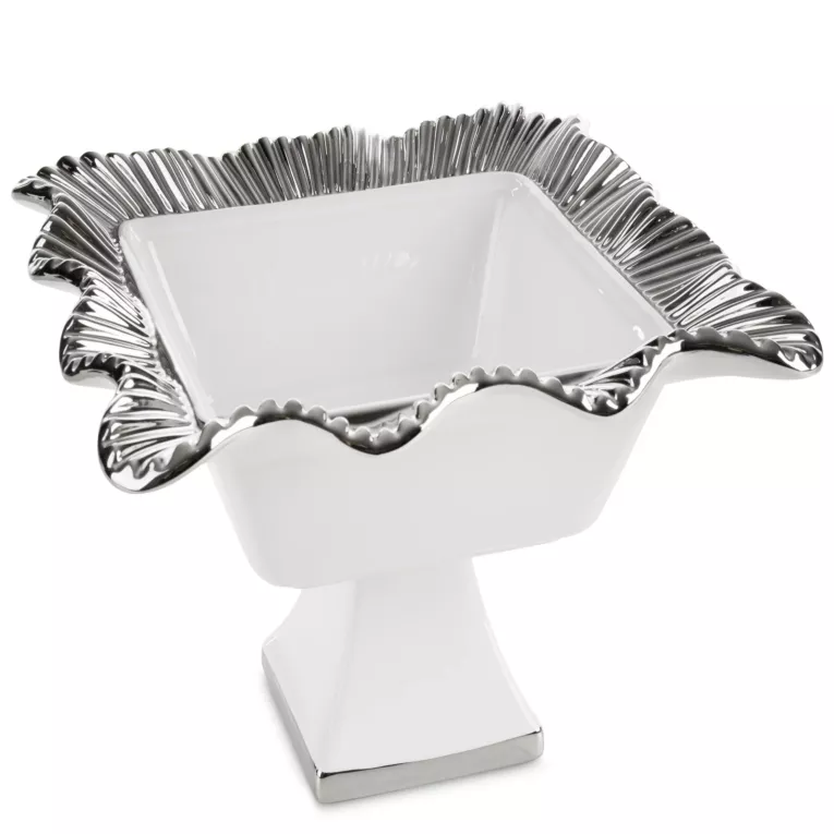 Misa ceramiczna BETSY ze srebrnymi akcentami