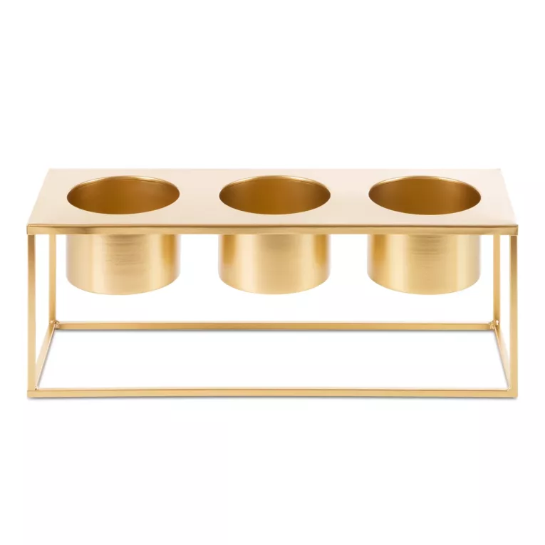 Metalowa osłonka na donice na stojaku