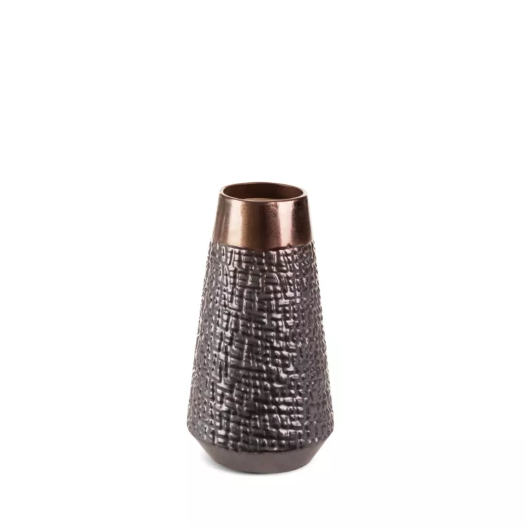 Wazon ceramiczny MORENA z wytłaczanym wzorem