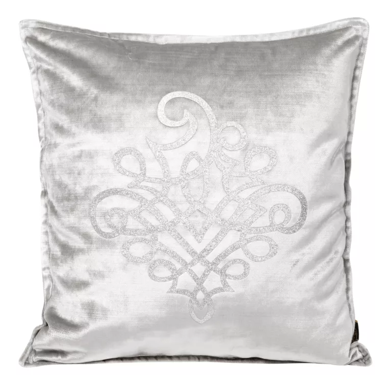 Poszewka welwetowa ROYAL 3 z srebrnym ornamentem