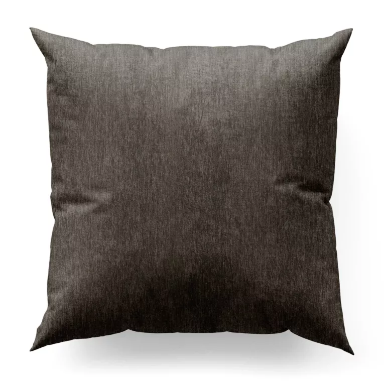 Poszewka szyta beżowa z tkaniny o szenilowej strukturze