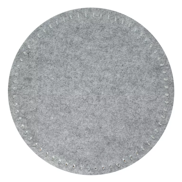 Podkładka filcowa okrągła zdobiona kryształkami