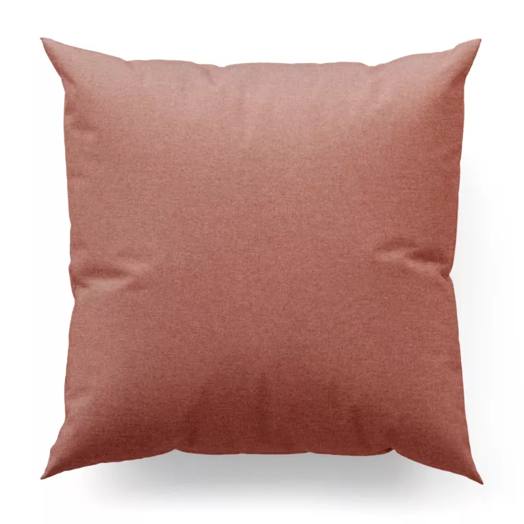 Poszewka szyta ceglasta z tkaniny typu dimout o średnim stopniu zaciemnienia