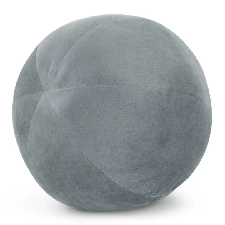 Poduszka dekoracyjna w formie kuli średnica 24 cm welwetowa morska GAJA