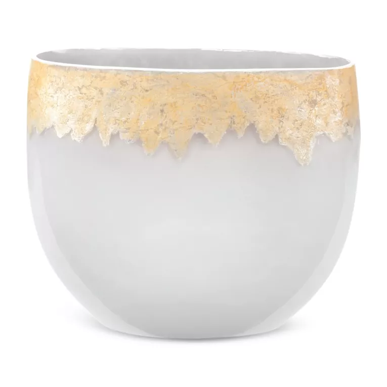 Wazon  IRIS ze szkła artystycznego ręcznie malowany