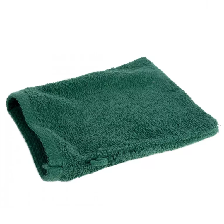 Myjka do kąpieli 16x21 cm bawełniana kolor ciemnozielony 400 g/m2 GŁADKI 1