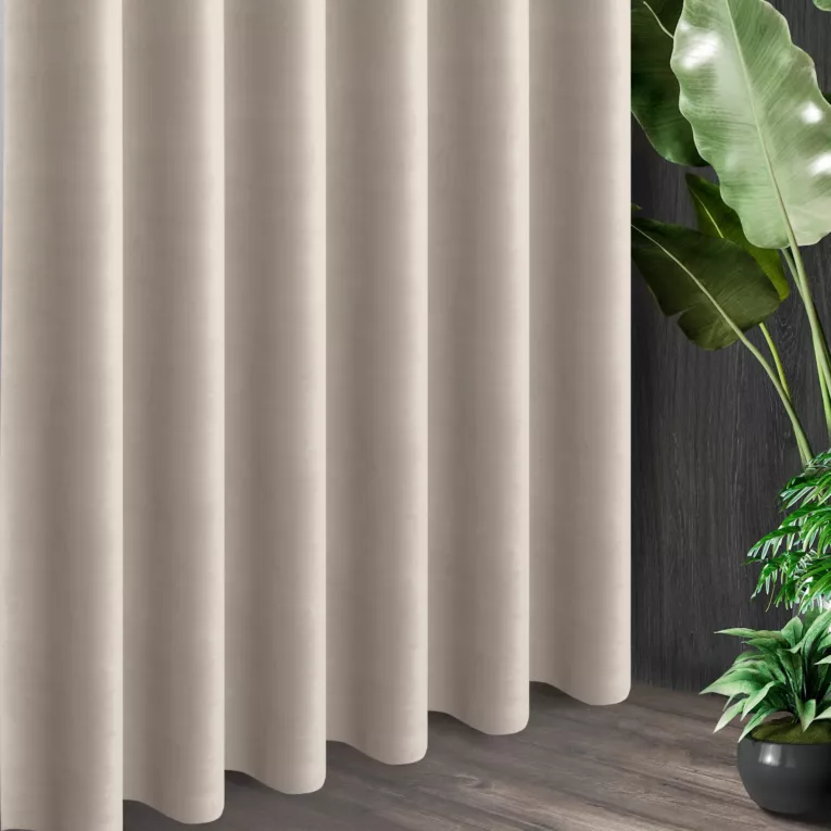 Tkanina zasłonowa  gładki, matowy welwet z kolekcji Eva Minge